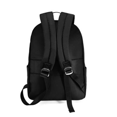 防水 黒い 学校 バッグ バックパック 中型 2つの内ポケット