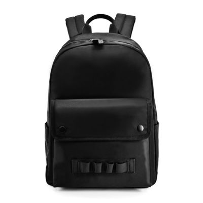 防水 黒い 学校 バッグ バックパック 中型 2つの内ポケット
