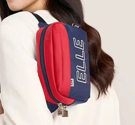 ユニセックス重用ナイロン スリング バッグ  Zipper 閉塞 多機能