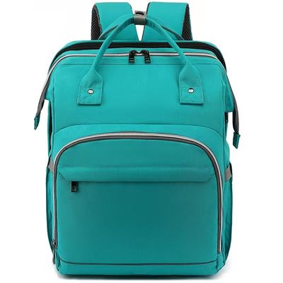 Zipper 閉ざし 紫緑色のバックパック