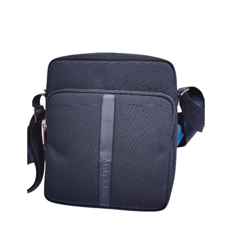 軽量 クロスボディ スリング バッグ 2 ポケット  Zipper 閉塞 黒色